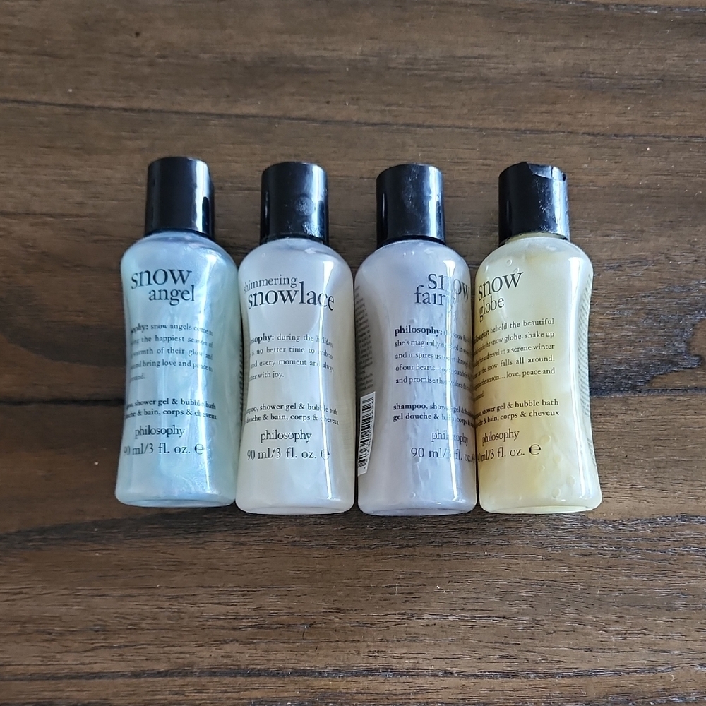 Philosophy Mini Holiday Shower Gel Set Of 4 NWT